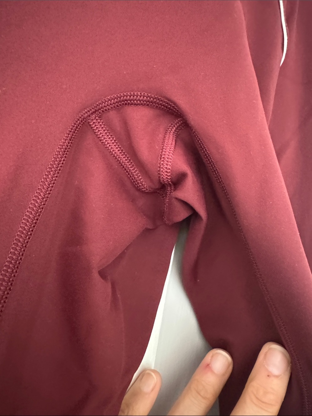 LULULEMON Wunder Train No-Line Piped High-Rise Tight 25" Size 8 Burgundy Bay - Picture 3 of 8